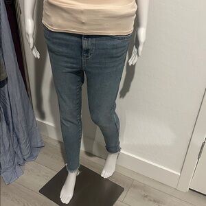 We The Free Blue Skinny Jeans with Classic Indigo Wash